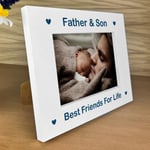 Father And Son Gift Photo Frame Fathers Day Gift Birthday Gift For Dad From Son