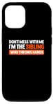 iPhone 12/12 Pro Funny Brothers Graphic Tees Gag Shirts for Siblings Adults Case