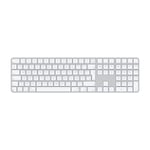 Apple Magic Keyboard med Touch ID og numeriske taster, hvid