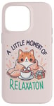 Coque pour iPhone 14 Pro Max idee cadeau citation drôle relaxation design chat kawaii