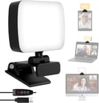 Lumière De Vidéoconférence, Panneau Led Light Avec Clip, 120 Led Et 3 Modes D'Éclairage Vidéo, Lampe Photo Pour Lampe Pc Streaming/Ordinateur Portable/Réunions Zoom/Live Stream/Bureau/Tiktok