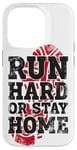 iPhone 14 Pro Running Runner Half Marathon Vintage Run Hard Or Stay Home Case