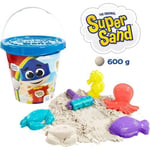 The Original Super Sand With Sea Life Shapes & Storage Bucket 600g White Sand