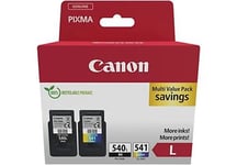 Pack de 2 cartouches d'encre Canon PK PG540L/CL541 Noir Cyan Jaune et Magenta