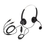 H360D‑Pc‑Mv Cell Phone Headset Business Pc Headset With Mic For Office Tel Set