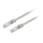 Textorm Câble RJ45 CAT 5E UTP - mâle/mâle - 0.2 m - Blanc