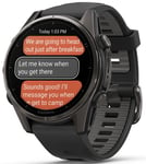 Garmin Fenix 8 43mm Sapphire AMOLED Carbon Grey DLC titanium Black Pebble Grey Silicone