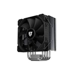 Nfortec - AEGIR Radiateur CPU avec 6 caloducs, ventilateur PWM 120mm, TDP 180W, compatible LGA1700 et AM4, noir