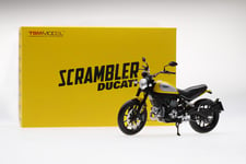 True Scale TSM 1/12 Modèle Miniature Moto Ducati Scrambler Jaune Diecast Neuf