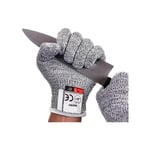 Gant anti-coupure, gant à huîtres, gants alimentaires, huîtres, gants de travail de protection de niveau 5, pour couper la viande, fileter le poisson, mandoline et huîtres, soudage (L)