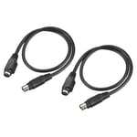 PS/2 Mouse and Keyboard Extension Cable 6P 1.64 Feet Male to Female 2Pcs