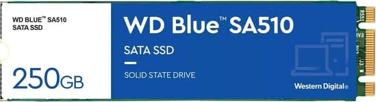 WD Blue SA510 250 GB - SSD - SATA - M.2 - blue/white