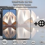 1-Pack ONEPLUS 12 5G Skärmskydd & 1-Pack linsskydd - Härdat Glas 9H - Super kvalitet 3D