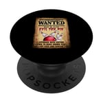 Bowler 10 Funny Bowling Wanted Dead O r Alive Evil Dix Pin PopSockets PopGrip Adhésif