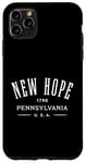 iPhone 11 Pro Max New Hope Pennsylvania USA Souvenir Design Case