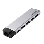 MINIX Aluminum USB-C multiport Hub-Gigabit Ethernet, 4K HDMI,USB 3.0 * 3,SD/Micro SD Reader, USB-C-PD, Compatible with Apple MacBook Air and Macbook Pro. (Space Gray) Sold Directly by MINIX