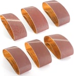 Lot de 12 bandes abrasives 75 x 533 mm, bandes abrasives pour papier abrasif 40 80 120 180 240 320 Grain assorti pour métal, bois, mur, meubles, ponceuse à bande de polissage et meulage 7,6 x