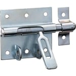 VERROU LOQUET FERMETURE BOX PORTE FENETRE ET PORTAIL AVEC TROU CADENAS ACIER ZINGUE Ø 16 mm