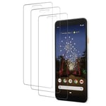 3-PACK Google Pixel 3a Premium Skärmskydd CrystalClear Transparent