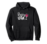 Party in the USA with Wine Pullover Hoodie