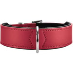 Hunter 46949 Basic 60 Collier en Nickel pour Chien Rouge 47-54 cm