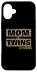 Coque pour iPhone 16 Plus Idée cadeau maman jumeaux 2025 naissance maman jumelle