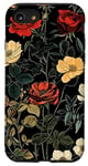 Coque pour iPhone SE (2020) / 7 / 8 Vintage Botanique Rose Fleur Fille Mignon Floral Plant Mom