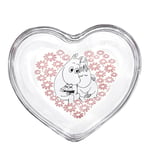 Muurla - Mumin glasburk med lock 11,5 cm tillsammans rosa