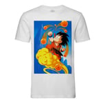 T-Shirt Homme Col Rond Sangoku Classique Dragon Ball Boules Magique Dbz Manga