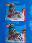 Lot 2 Bad bagger ERROR no flames 248 🔥 1:64 Hot Wheels 2021 moto z7