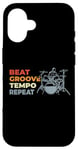 Coque pour iPhone 16 Batterie Motivation Musique Band Drummer Set