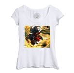 T-Shirt Femme Col Echancré Madara Uchiha Naruto Manga