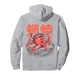 Takoyaki Attack Octopus Kaiju Food Squid Wave Japanese Snack Pullover Hoodie