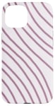 Coque pour iPhone 15 Art abstrait motif ligne de couleur rose