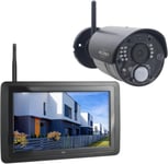 ELRO CZ40RIPS Kit de caméra de Surveillance sans Fil Full HD 1080p avec écran 7"" et Application.[G504]