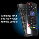 MX3 Voice Control Wireless Air Mouse Keyboard 2.4G RF Gyro Sensor Smart Remote Control for X96 H96 Android TV Box Mini PC vs G10