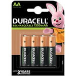 Duracell S6890 AA Cell 1300Mah Rechargeable Batteries (Pack 4)