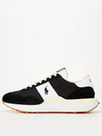 Polo Ralph Lauren Train 89 Pp Trainers - Black/White, Black/White, Size 9, Men