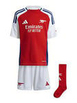 adidas Arsenal Mini Kit 24/25 Home Full Kit - Red, Red, Size 5-6 Years