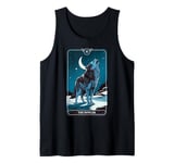 Funny Tarot Card The Howler Wolf Howling Spiritual Reader Tank Top