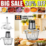 Home Food Processor Electric Food Chopper Grinder 2L 2 Speeds Meat Food Grinder