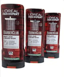 4 x L'Oreal Men Expert Barber Club Body, Hair & Beard Wash 4× 400ml Pack