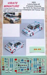 V023 LANCIA DELTA HF WINNER RALLYE TERRE DU VAUCLUSE 1996 VIRATE MINIATURE 1/43