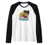 Conquer The Climb for a Climber and Rock Climber Raglan Baseball Tee