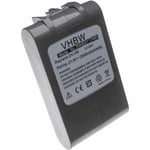 Vhbw - 1x Batterie compatible avec Dyson V6 Cord-free, V6 hepa, V6 Motorhead, V6 Fluffy, V6 Mattress robot électroménager (2000mAh, 21,6V, Li-ion)