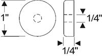 Steele Rubber Products 34-0025-42 dörrstopp gummi