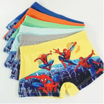 6st Kids Spiderman kalsonger Pojkar Boxer Hero kalsonger S4- 6pcs XL (7-8years old )