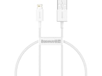 Baseus Superior Series Usb To Lightning Cable, 2.4A, 0.25M (White)