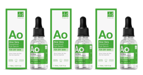 3 x DR BOTANICALS ALOE VERA SUPERFOOD UNDER EYE SERUM FOR DRY SKIN - 15ML BOXED