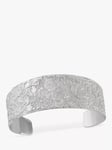 Nina B Textured Lunar Surface Cuff, Silver